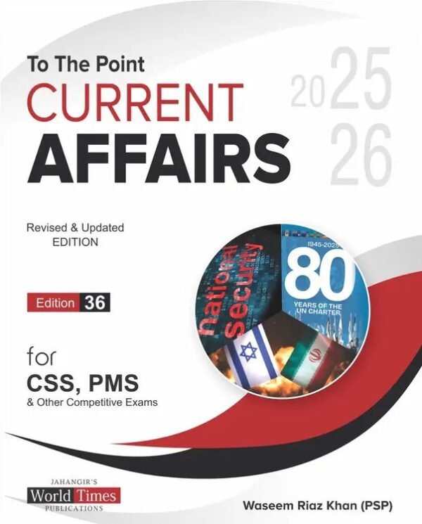 JWT To The Point Current Affair Waseem Riaz Khan Latest & Revised Edition