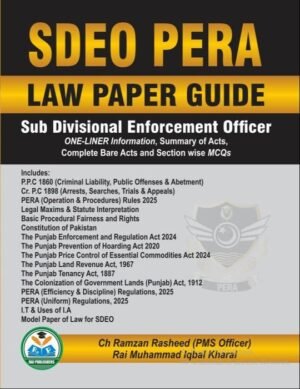 SDEO PERA Law Paper Guide book cover