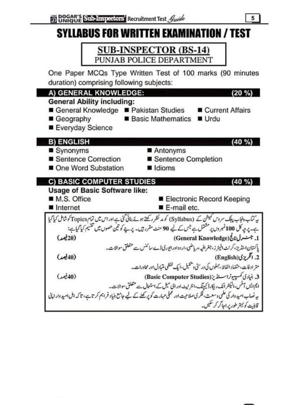 punjab police syllabus latest jobs