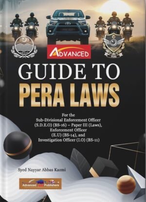 sdeo pera laws book published advanced publisher