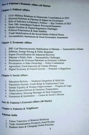 Table of content page 1